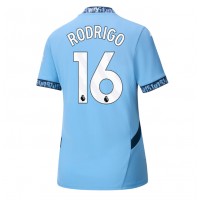 Camiseta Manchester City Rodri Hernandez #16 Primera Equipación Replica 2024-25 para mujer mangas cortas